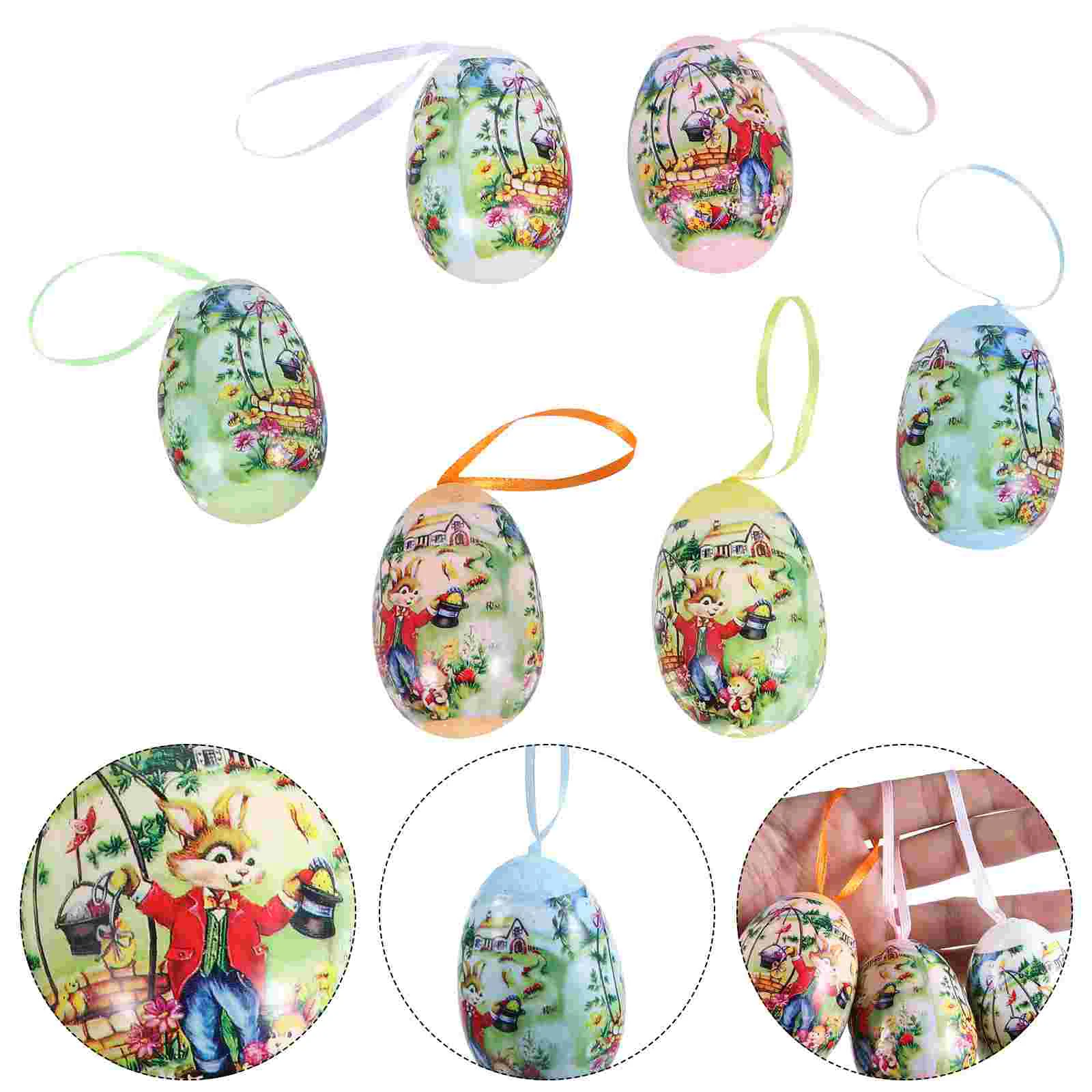

12 шт., декоративная подвеска в виде яйца