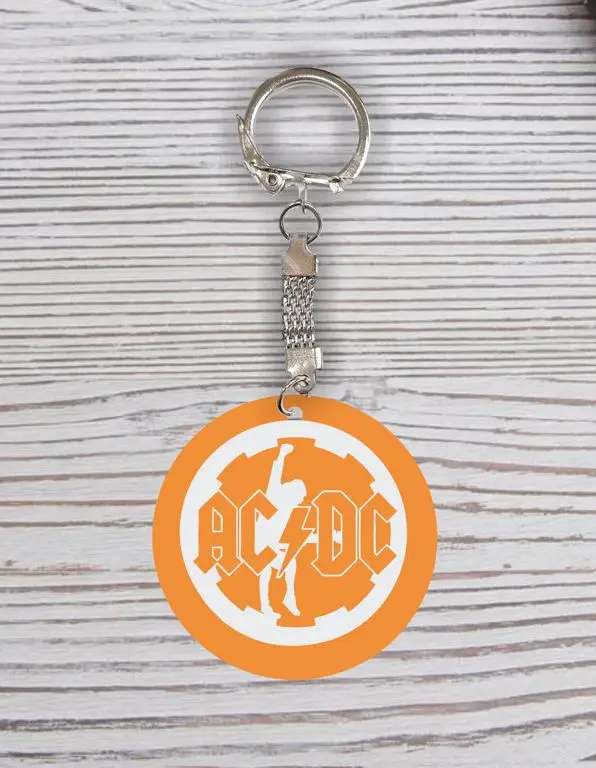 Брелок с гравировкой AC/DC Эй-си/ди-си №1 | Украшения и аксессуары