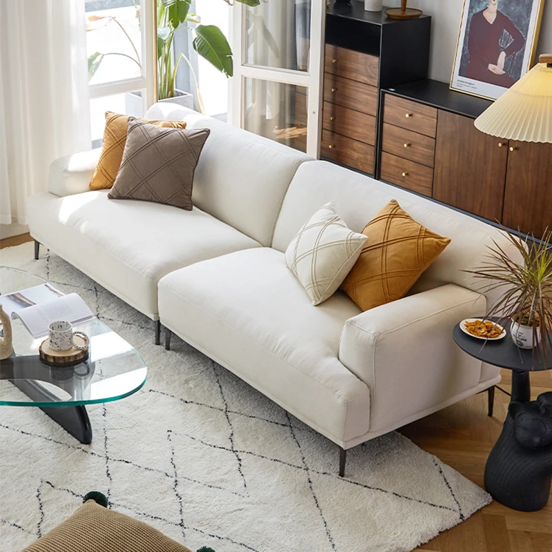 

Fabric Sofa Modern Minimalist Nordic Italian Light Luxury Living Room High-end Furniture Sofa Set Living Room Furniture Modern