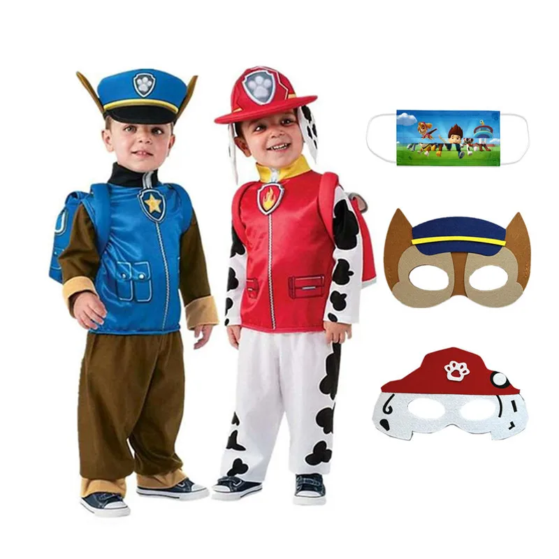 

Disney Marshall Cosplay Costume Kids Boys Girls Birthday Rubble Chase Skye Costumes Zuma Rocky Dress