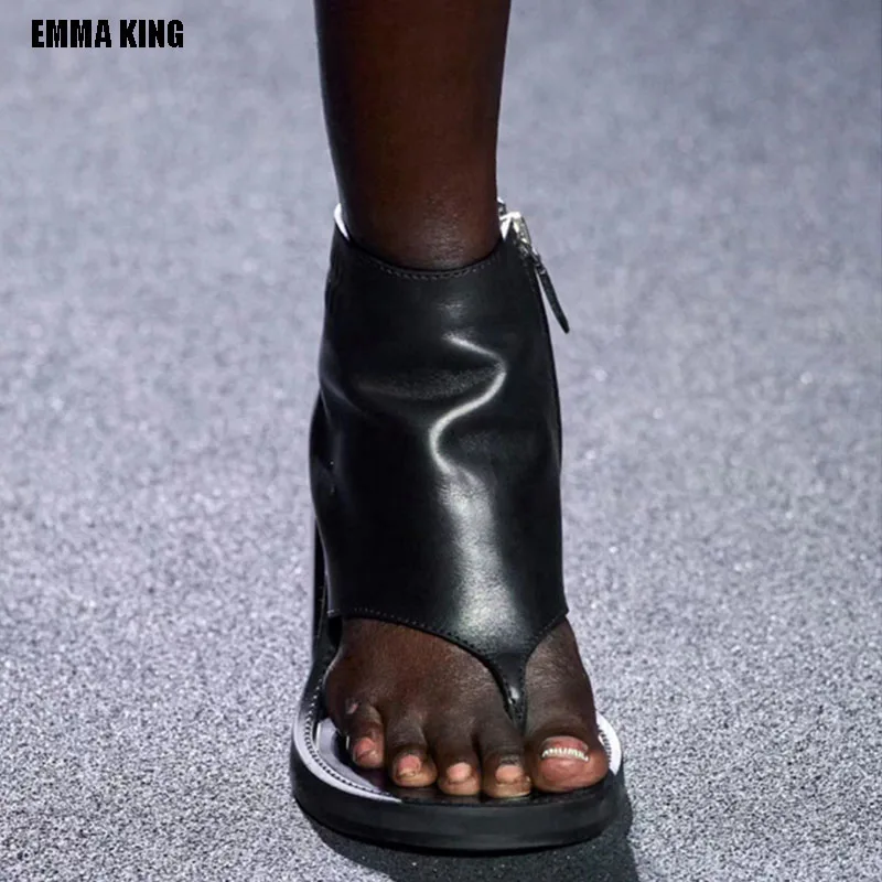 

Женские босоножки на высоком каблуке, сандалии с застежкой-молнией сзади, пикантные шлепанцы, римские сандалии, ботильоны, лето 2023