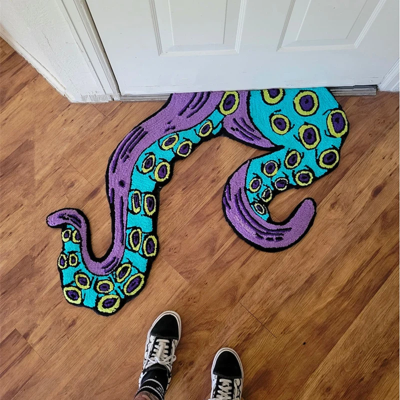 KRAKEN TENTACLES RUG Entrance Doormats Octopus Home Bedroom Decorative Living Room Bathroom Rug  Kitchen Carpet