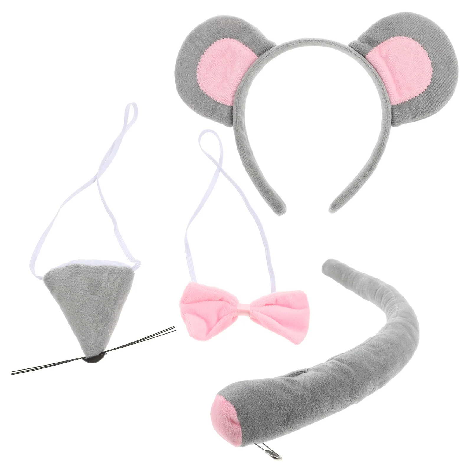 Костюм крысы головной убор повязка на голову с ушками хвост обруч для волос в