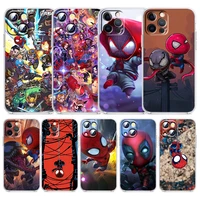 marvel avengers superheroes for apple iphone 13 12 11 mini 8 7 6 5 xs xr x se 2020 pro max plus transparent soft phone case capa
