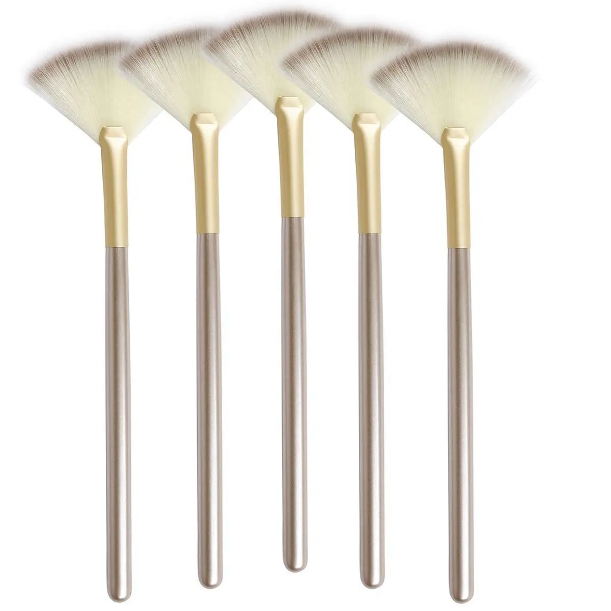 5pcs Fan Brushes Facial Brushes Soft Makeup Brush Cosmetic A