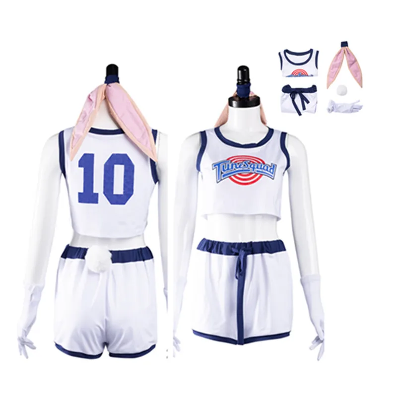MyPartyShirt Michael Jordan Tune Squad Costume Jersey Shorts Space Jam Basketball Uniform 90S, Women's, Size: XL