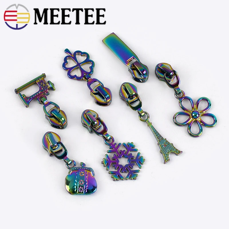 Meetee 5/10 шт. 5 # фотоблесток для нейлоновых застежек-молний ремонтные комплекты