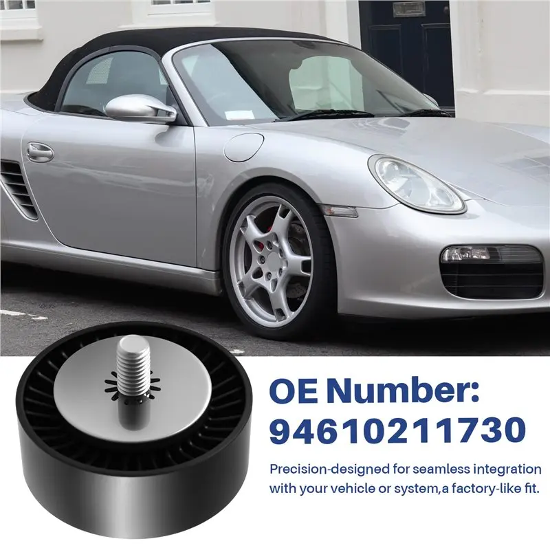 AS57 - Направляющий ролик клинового ремня для Boxster 911 Carrera Cayman 2012-2016, совместимый, номер детали 94610211730 (art.: 3920da2e25477) - 3920da2e25477