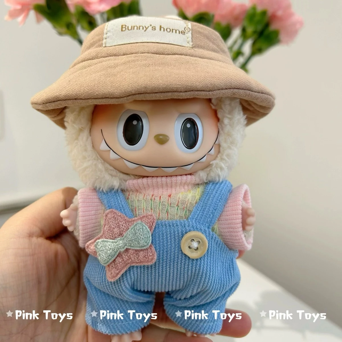 Labubu Симпатичная хлопковая кукла в виде макарон сидящая виниловая серия