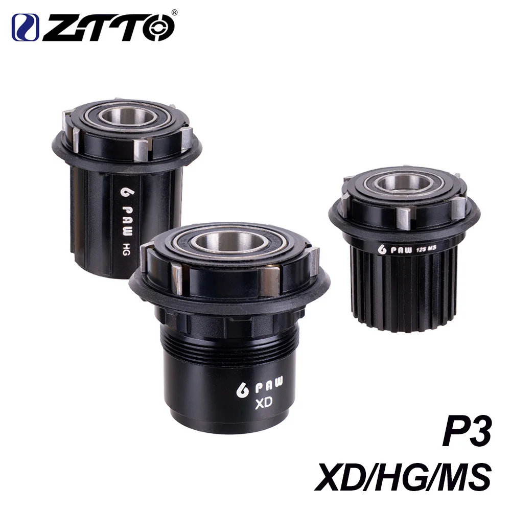 ZTTO MTB Hub Driver P3 XD HG MS Body для комплект колес Freehub Wheels 6 Pawls System 135x10 QR 142x12 Thru Axle - купить по
