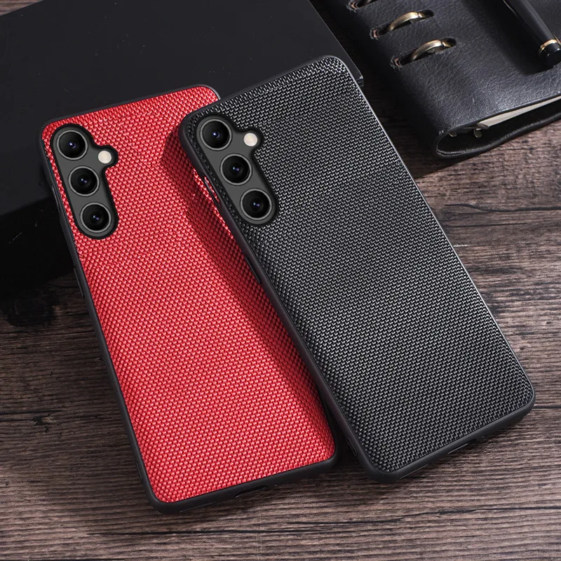 

Nylon Fabric case For Samsung Galaxy A14 A24 A34 A54 Case Weave Cloth Shockproof Protection cover for Galaxy A34 A54 case Fundas