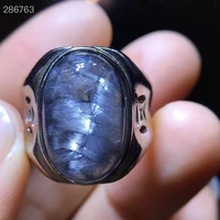 natural brookite silver rutilated quartz adjustable ring oval shape 17 511 4mm crystal 925 sterling silver wealthy ring aaaaaa