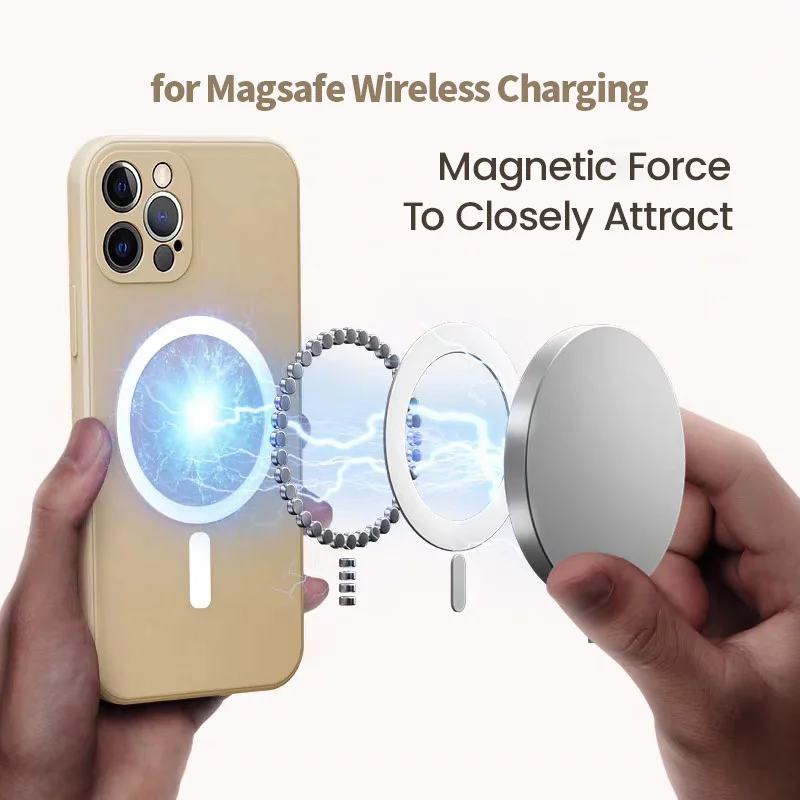 

Magnetic Magsafing Wireless Charging Phone Case for IPhone 13 12 Mini 11 Pro Max X XR XS 7 8 Plus Soft Silicone Shockproof Cover