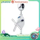 Горячая Распродажа подлинный 925 пробы Серебряный 14 стиль синий океан Сердце Бусины Подходят оригинальный Pandora браслет DIY Ювелирные изделия Прямая поставка