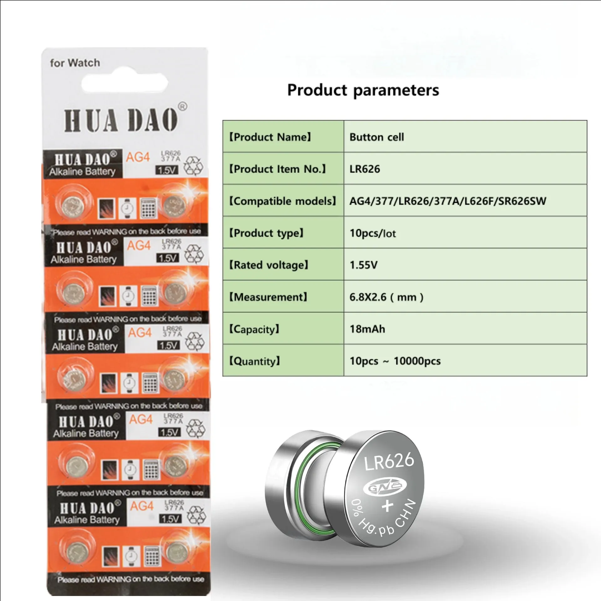 100-500 шт. AG4 SR626SW LR626 батарейка LR66 377 377A 1 5 В щелочные кнопочные часы фотоэлемент