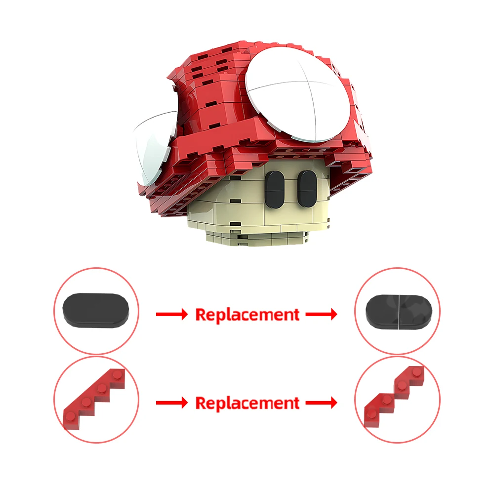 Конструктор MOC Super Maria в виде грибов миниатюрная экшн-фигурка игрушечный гриб