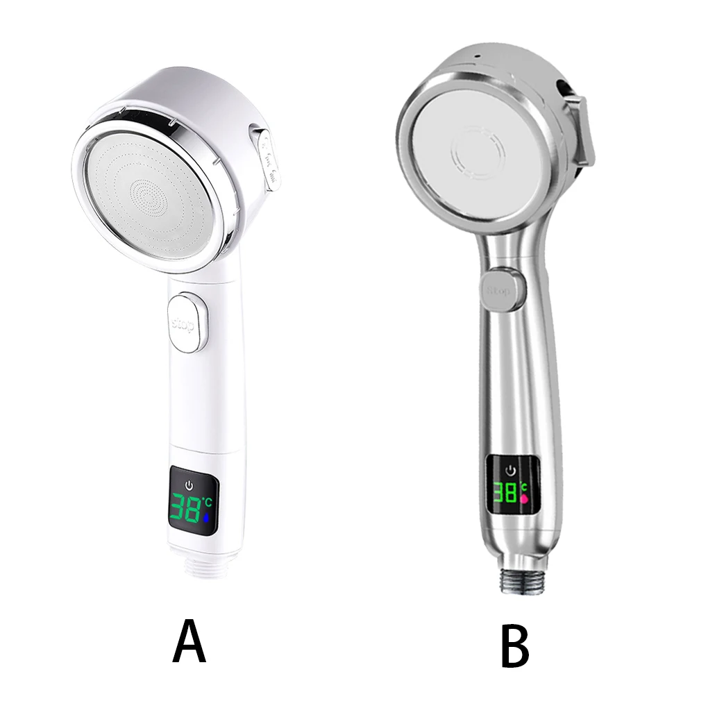 

Pressurized Digital Rain Shower Filter For Water Bath Shower Head High Pressure Showerhead Adjustable Bathroom Accessorie Nozzle