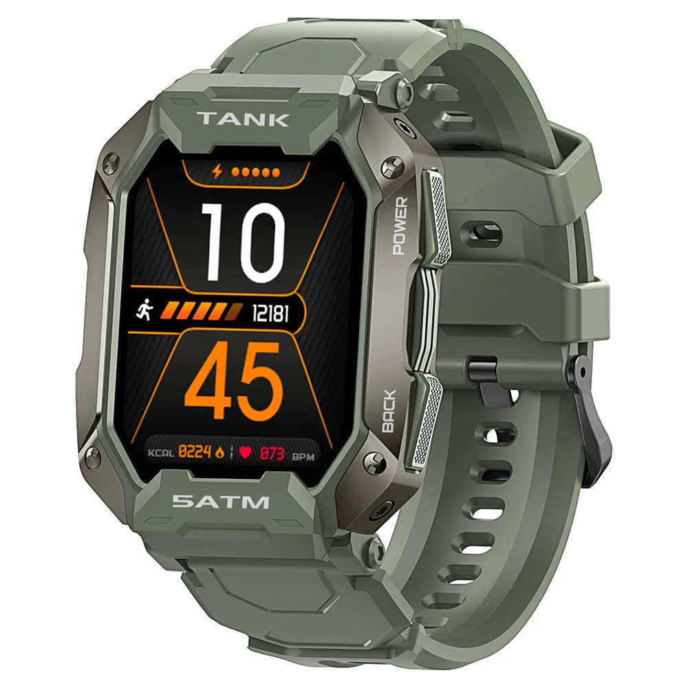 

New Smartwatch 2022 KOSPET TANK M1 Rugged Outdoor Smart Watch Blood Pressure 5ATM IP69K Waterproof Bluetooth Smartwatch