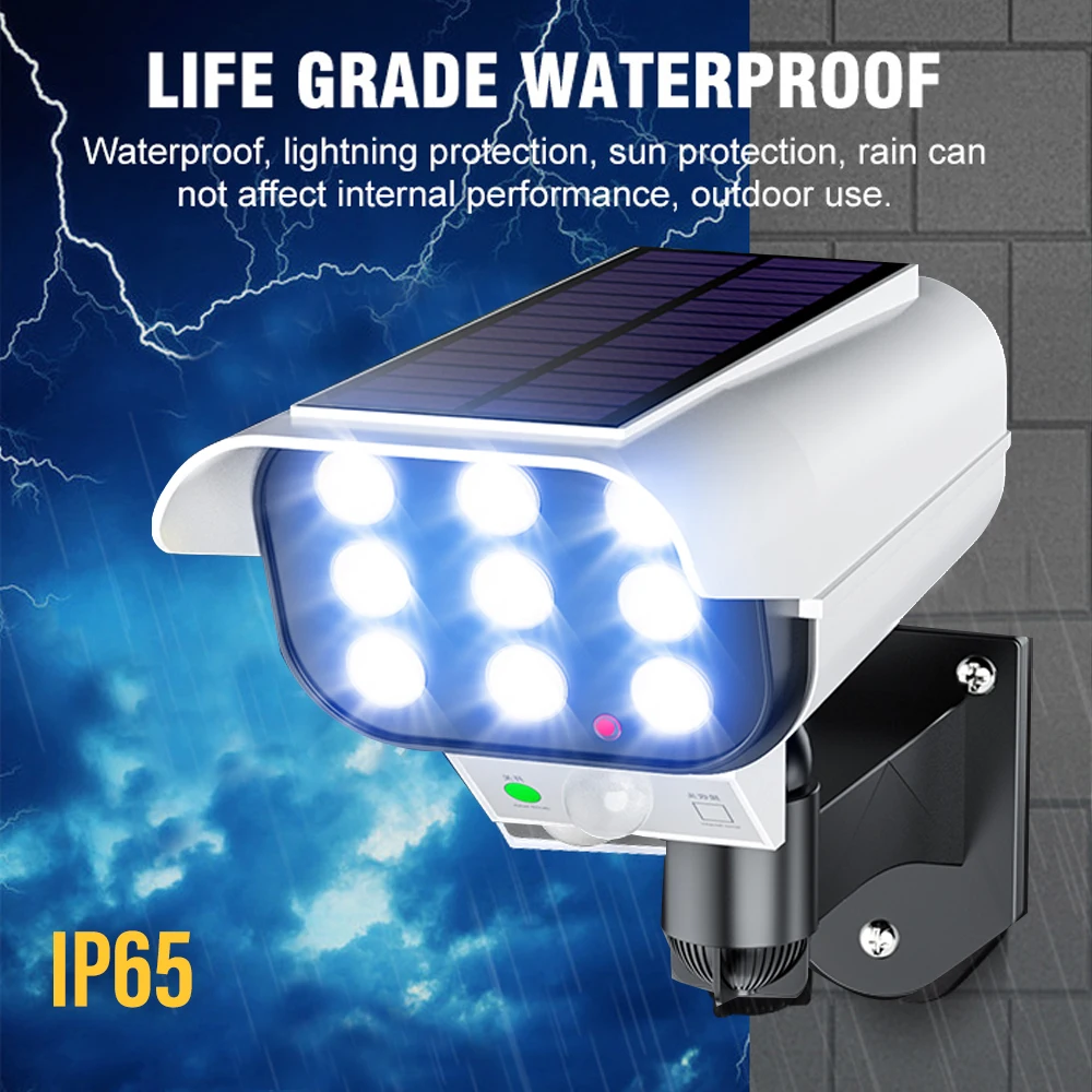 Светодиодный настенный светильник на солнечной батарее водонепроницаемый