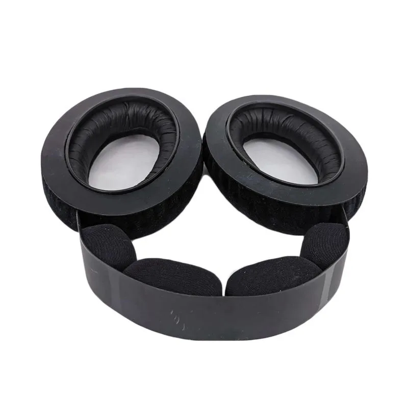 Фото Бархатные амбушюры и повязка на голову для SENNHEISER HD650 амбушюры HD600 HD580 HD660 S HD565 HD545 Сменные амбушюры для наушников №1