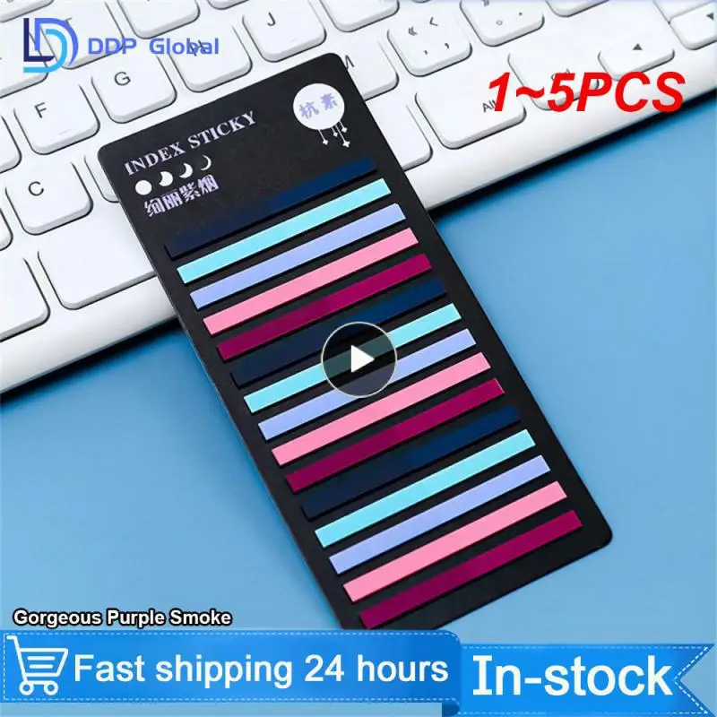 

1~5PCS Sheets Transparent Rainbow Index Memo Pad It Sticky Notepads Paper Sticker Notes Bookmark School Supplies Kawaii