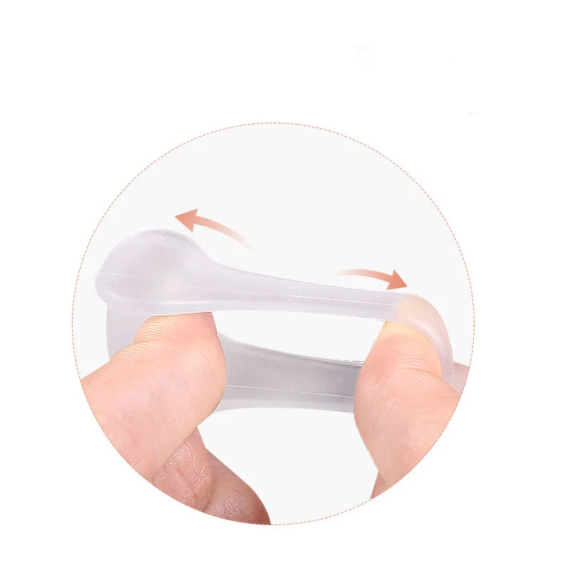 1pair Silicone Gel Straightener Two Hole Toe Separator Fingers Protector Bunion Adjuster Hallux Valgus Foot Care Tool Pedicure - купить по