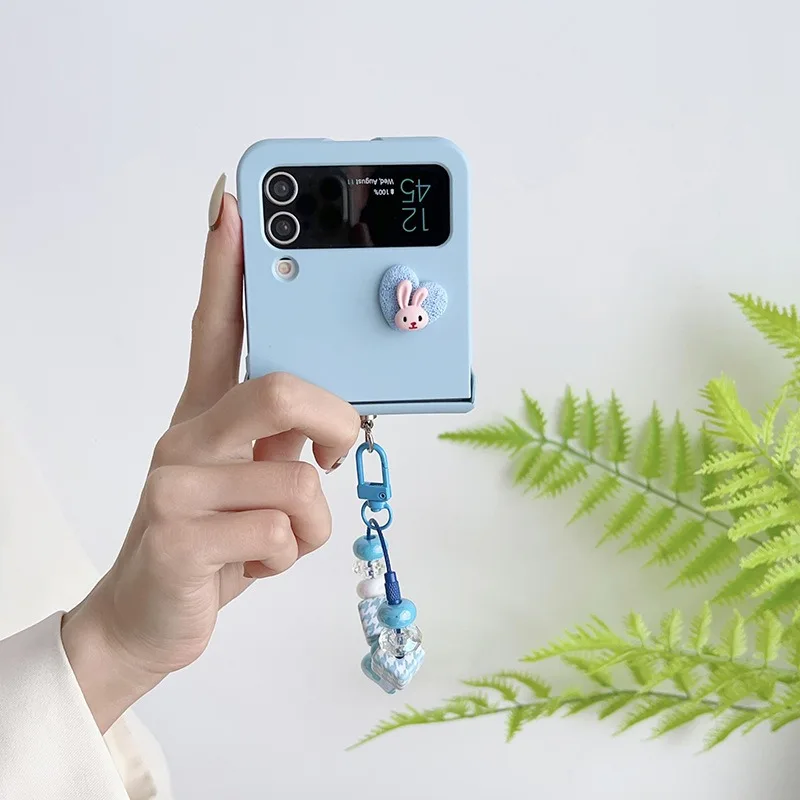 Подходит для Samsung Galaxy Z Flip3 4 чехол телефона складной экран мультфильм Любовь