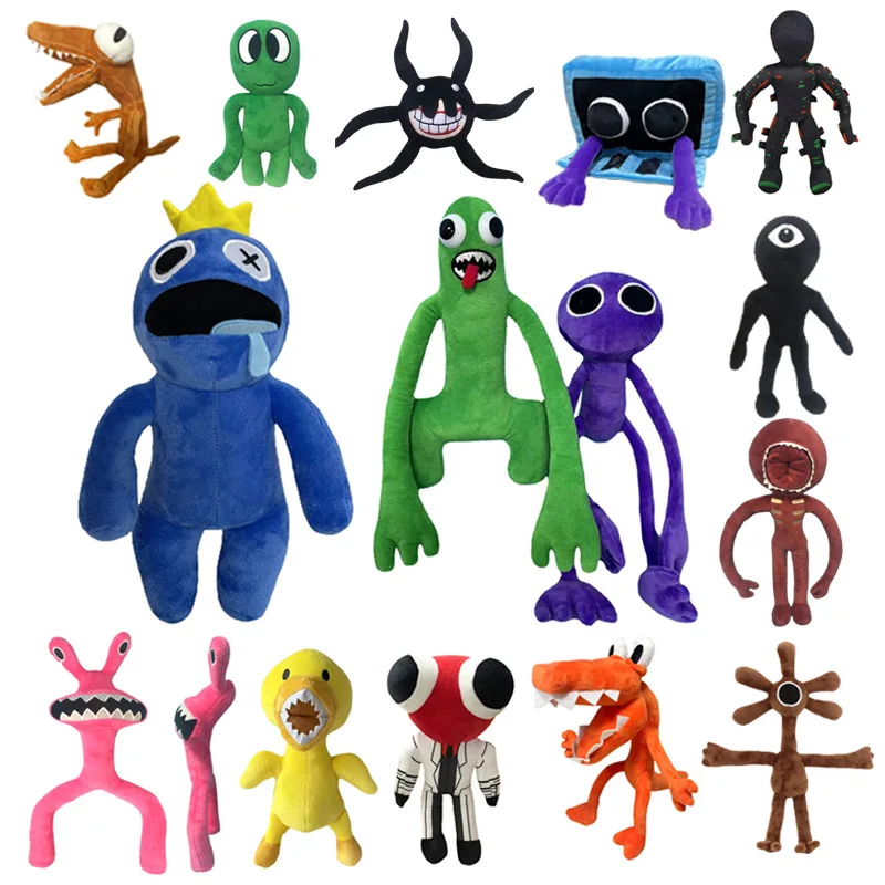 

Rainbow Friends Plush Toy Cartoon Game Character Doll Kawaii Green Monster Soft Stuffed Animal Toy for Kids Christmas Gifts