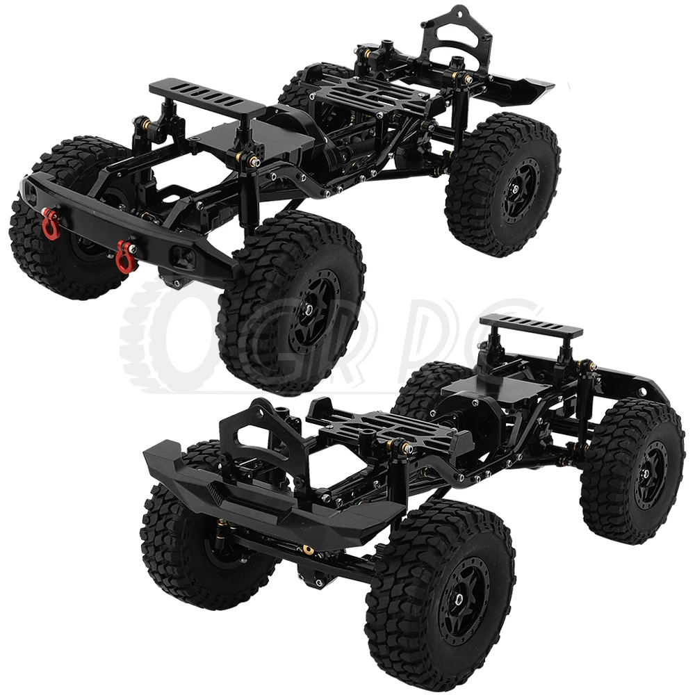 Frame With Double Front Axles For Axial 1/24 Scx24 Ford Bronco Axi00006 Rc Car Aluminum Upgrade Parts