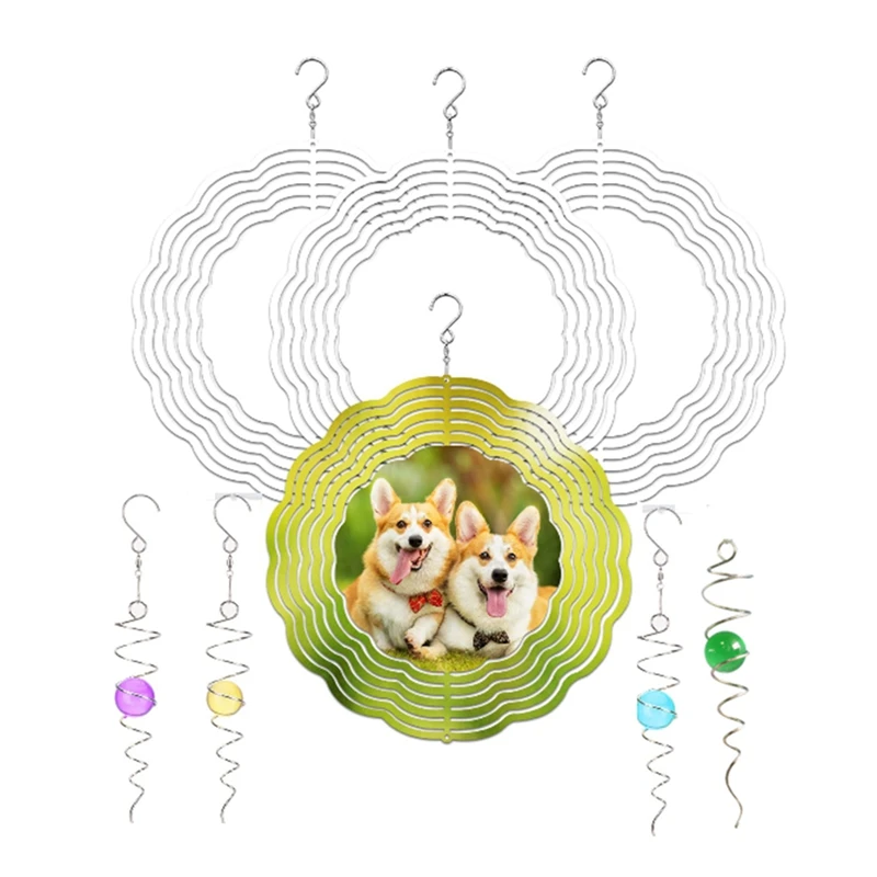 

3d-спиннер «сделай сам», заготовки для спиральной подвески, для сада