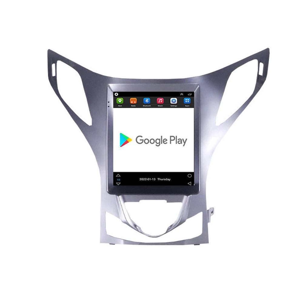 Tesla вертикальный экран для Hyundai Azera 2011 2012 Carplay Автомагнитола мультимедийный