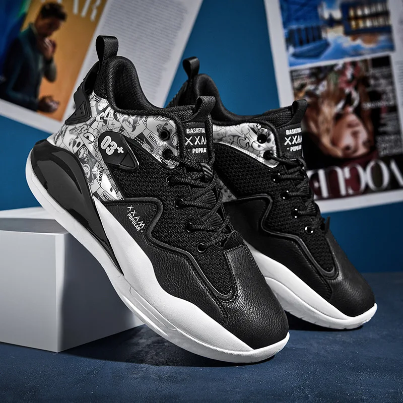 Basketball Shoes Men Breathable Street Culture Fashion Sports and Leisure Non-slip Zapatillas Hombre 2022 New Sneakers Men