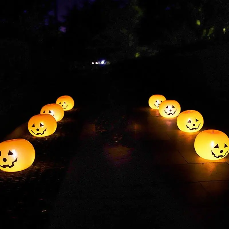 

20Pcs Blow up Pumpkin Halloween Decorations Inflatable with Pump Outdoor Halloween Party Decoration for Indoor Home Holiday