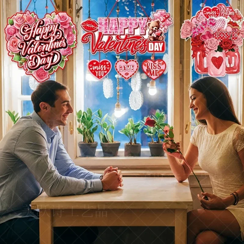 Декоративная бумага для вечеринок на День святого Валентина подвесной знак