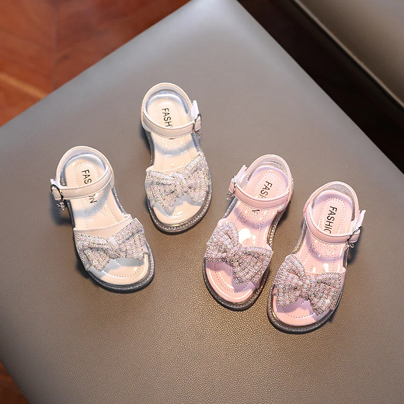 2022 летние новые сандалии для девочек модная детская пляжная обувь Симпатичные