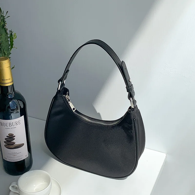 Brand Simple Design Women's Bags 2022 Zipper Casual Underarm Bags Fashion Color Ladies Handbags hand bags for women