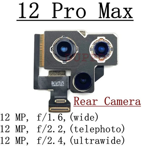 Задняя камера для iPhone 11, 12, 13, 14 Pro Max Plus, задняя камера, задний основный объектив, гибкий кабель для мини-камеры 12 Mini 13