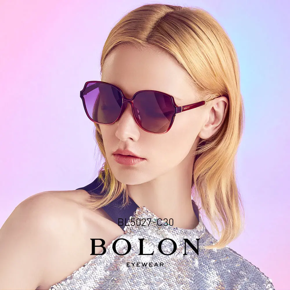 Bolon Glasses New Color Sun Protection Large Rim Sunglasses Sunglasses Female Bl5027 Glasses Women