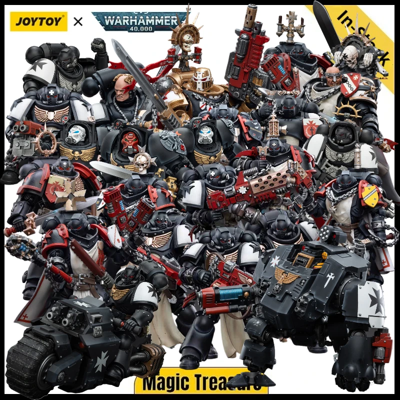 Фото В наличии: Фигурка JOYTOY Warhammer 40K Black Templars Helbrecht Lombast Intercessor Revenge Valtus Terminator 1/18 №1