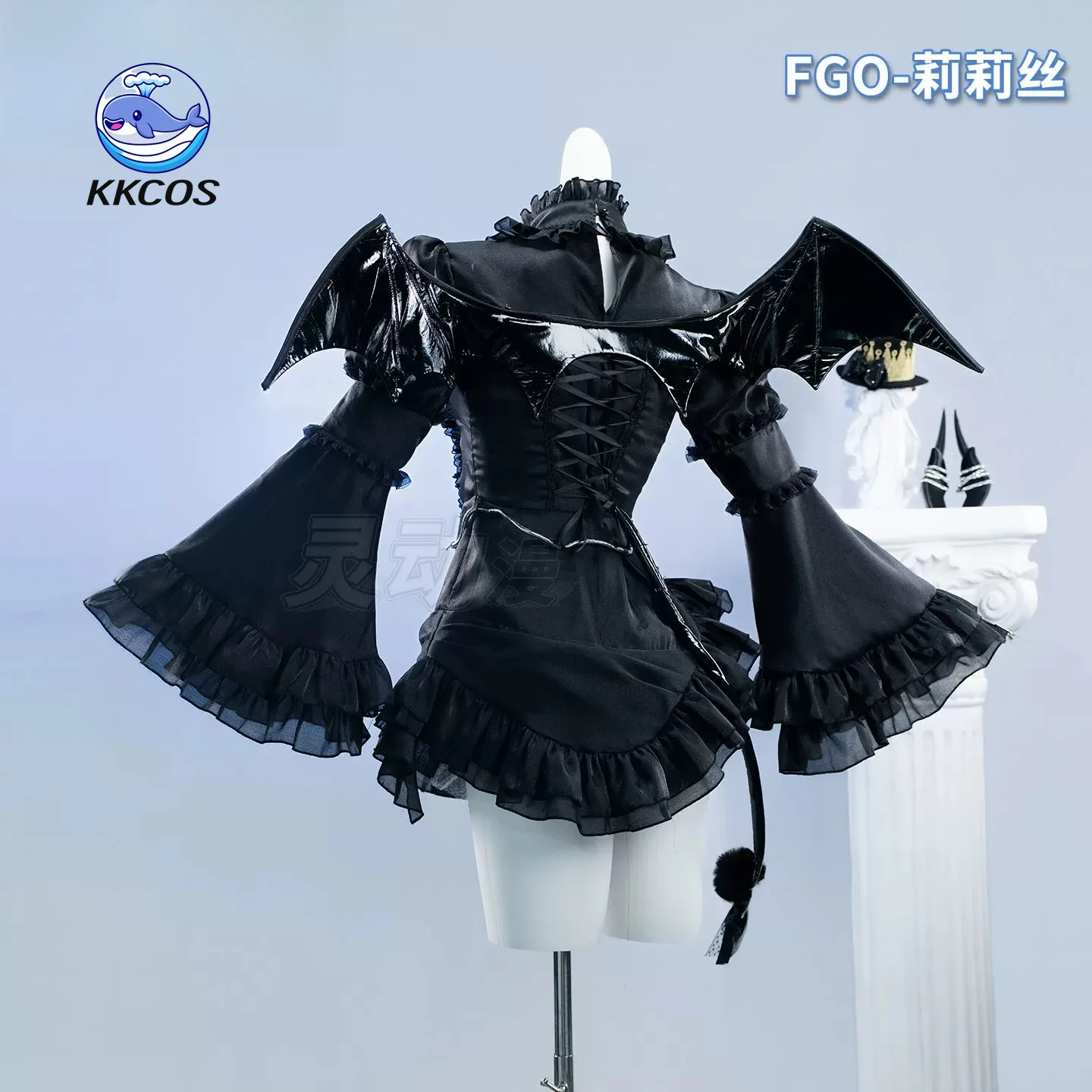 Фото KKCos FGO Fate/Grand Order Костюм для косплея Мелтрыллис к 10-летию, женское черное платье для Хэллоуина и Комик-Кона №3