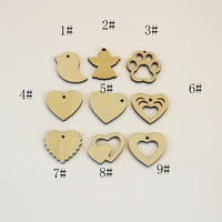 label shapes laser cut wood garment ornament woodcut outlines perforated blank unpainted 25 pieces wooden shapes 17521