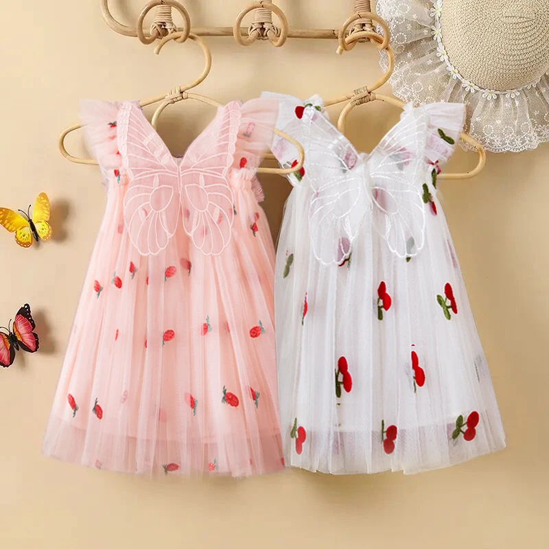 

Женский сарафан без рукавов, летнее пляжное платье принцессы на бретельках с 3D крыльями ангела, Повседневная ткань