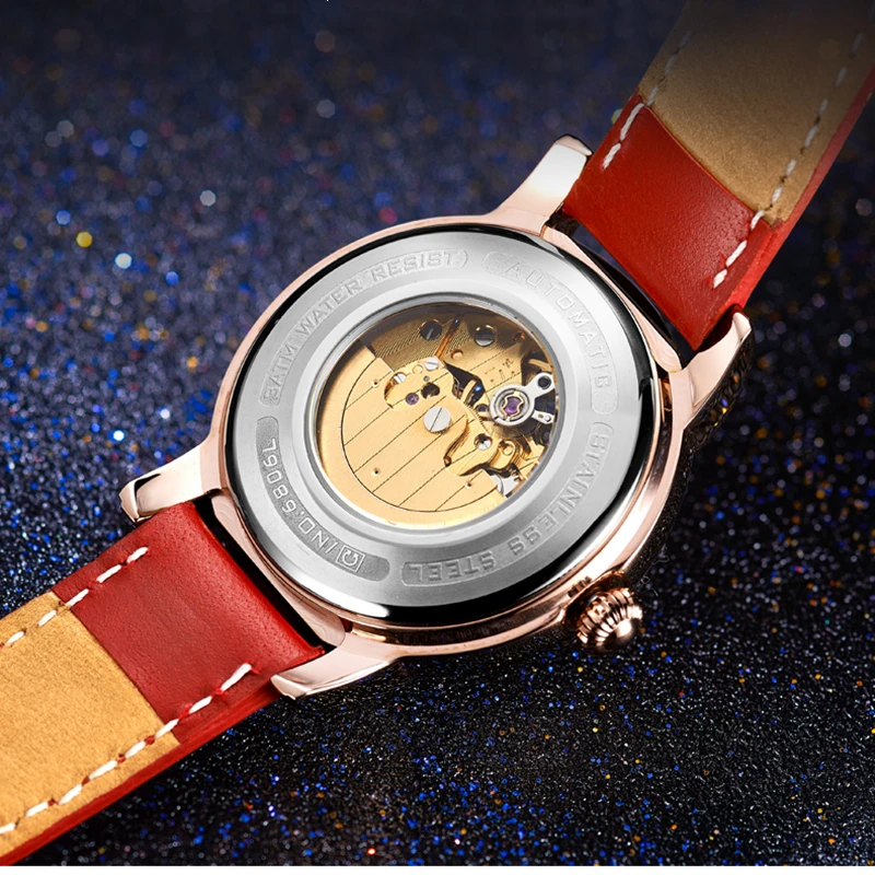 CARNIVAL Brand Fashion Automatic Watches for Women Ladies Luxury Mechanical Wristwatch Luminous Waterproof 2023 Relogio Feminino enlarge
