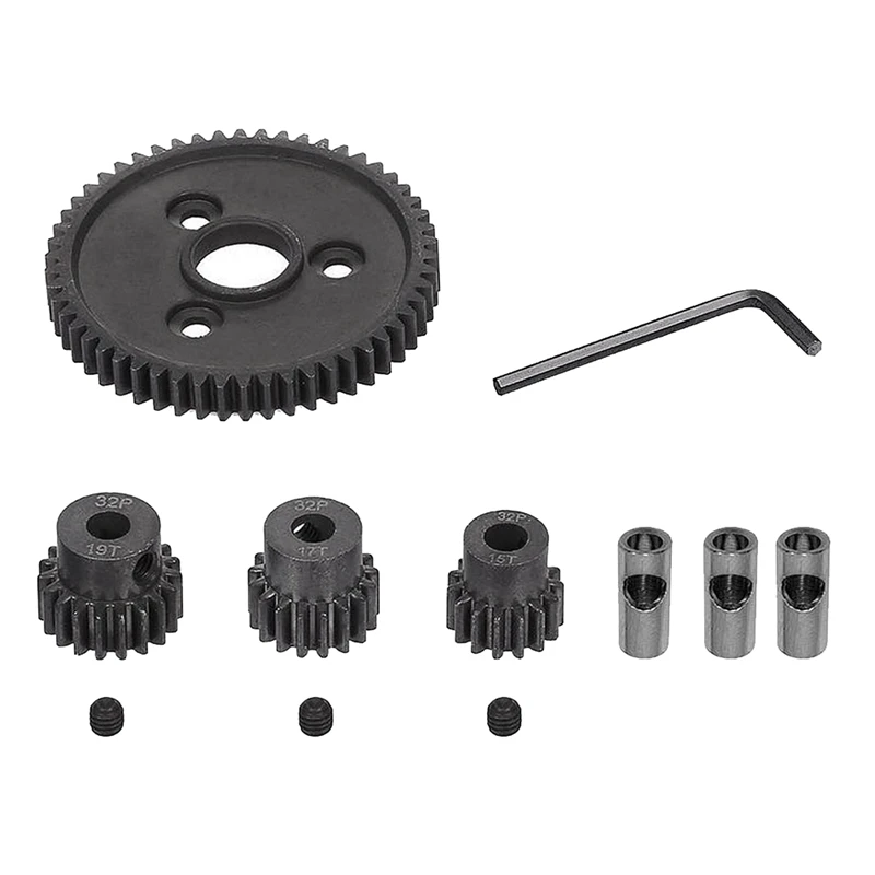 

1 Set Metal Steel Pinions Gear 54T 0.8 32 Pitch 3956 Spur Gear For TRX Slash 4X4 4WD