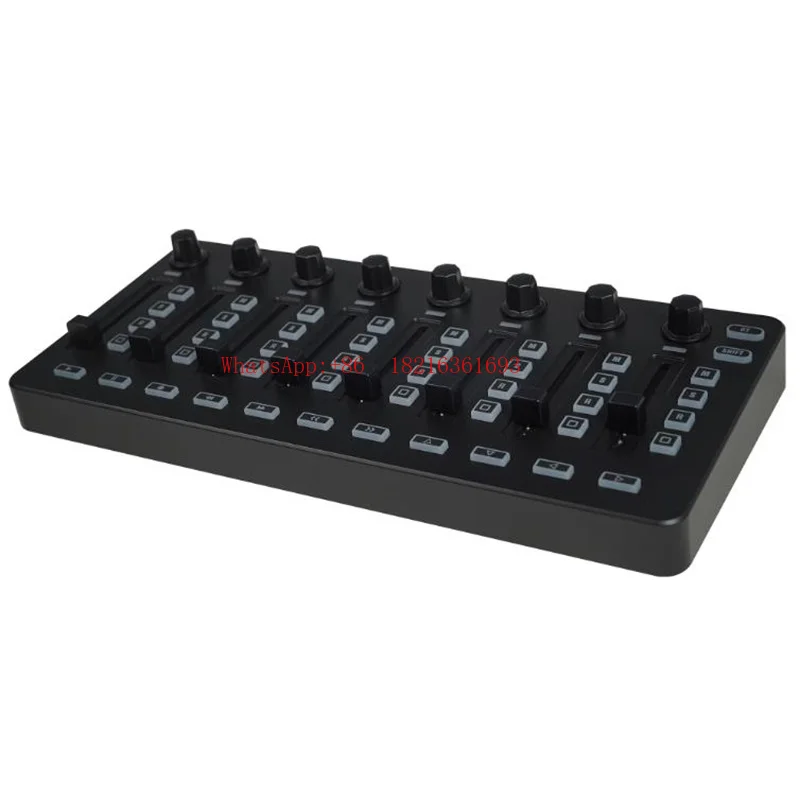 Фото Ограниченное предложение: Беспроводной MIDI-контроллер SMC-Mixer с 43 кнопками, 8 фейдерами, 8 регуляторами, портативный DAW-контроллер для Ableton/FL Studio/Cubase №3
