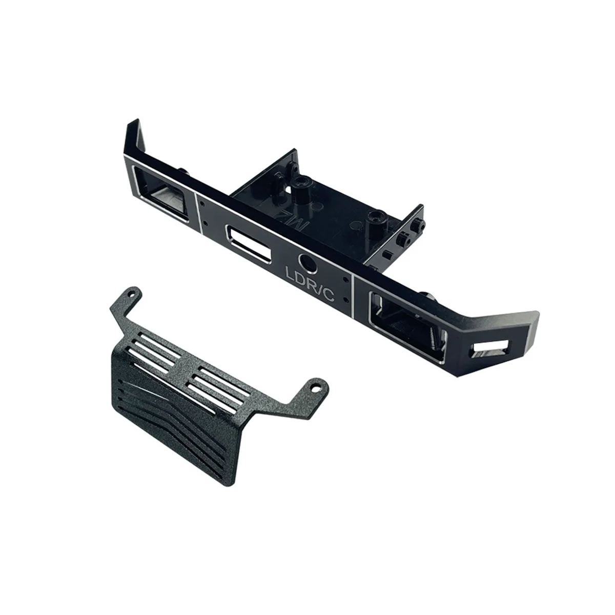 

LD-P06 Metal Front Bumper with Axle Armor Protector for LDRC LD-P06 LD P06 Unimog 1/12 RC Truck Car Upgrade Parts,Black