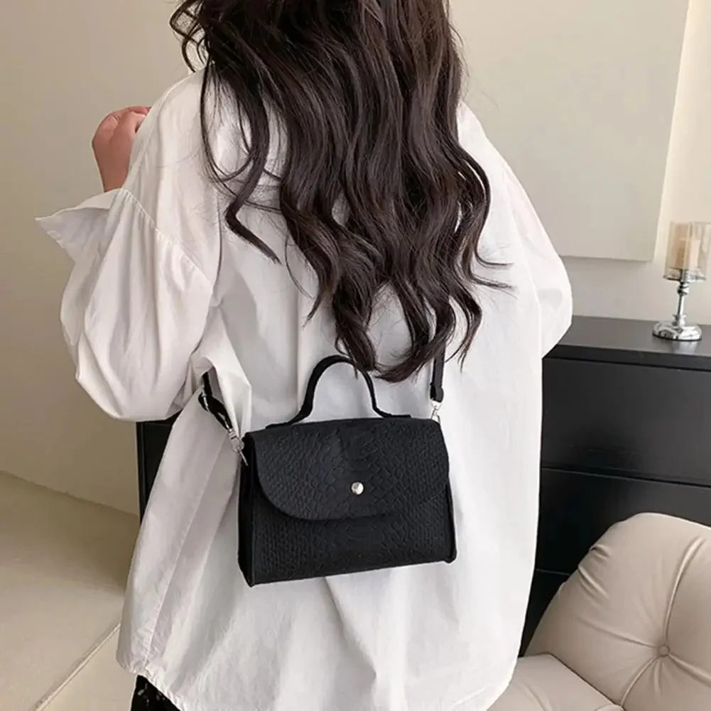 

Women Shoulder Bag Adjustable Strap Handbags Buckle Closure Crossbody Bag Felt Small Square Bag Casual Tote Bag Work Suly