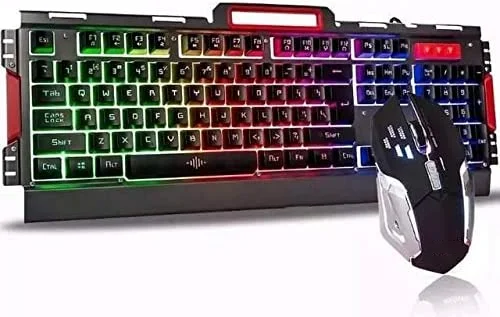 

2023 new Profissional Gamer Kit Mouse BK-G3000 Acabamento em Metal USB 2.0 com Iluminação LED Preto - 156 Characters