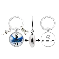 ballet dance jewelry pendant key chain dance training school admissions gifts custom photo admissions phone number keychain