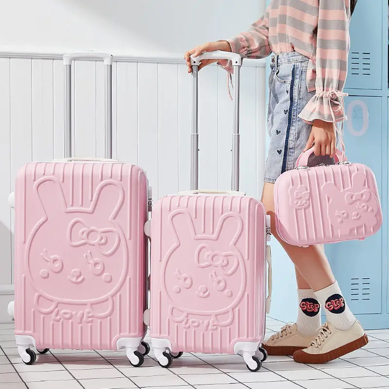 Woman Rolling Suitcase